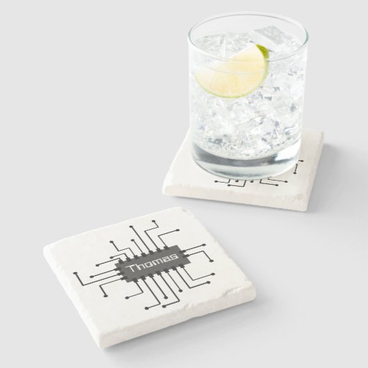 Aangepast IC-chipAfbeelding computer Stenen Onderzetter