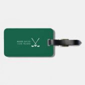 Aangepast ID-Label voor Golfers Bagagelabel (Achterkant horizontaal)