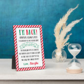 Aangepast, ik ben achterste kerstbrief fotoplaat (Zijkant)