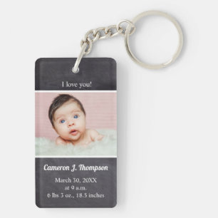 Aangepast, ik hou van je baby Foto's Sleutelhanger