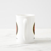 Aangepast Indiaas cartoon-huwelijkskoppel man vrou Porselein Kop (Achterkant)