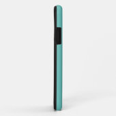 Aangepast initiaal en naamtekst blauwgroen Case-Mate iPhone case (Achterkant/rechts)