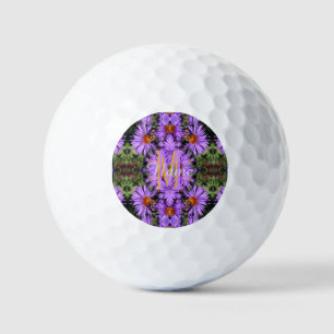 Aangepast initiaal monogram naam honingbij aster k golfballen