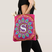 Aangepast initiaal psychedelische Canvas tas fuchs (Dichtbij)