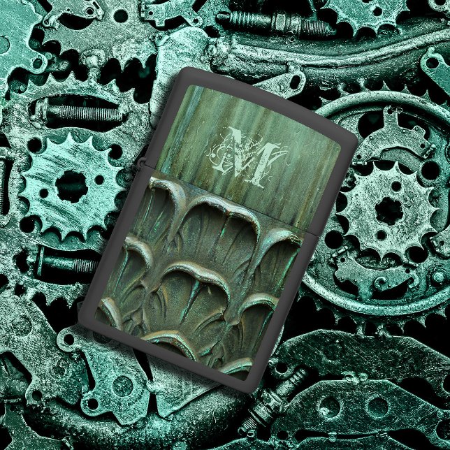 Aangepast Initiaal Verdigris Bronze Leaf Pattern (Creator heeft geüpload)