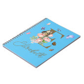 Aangepast Initiaal Vlinder Notitieboek Gift (Linkerzijde)