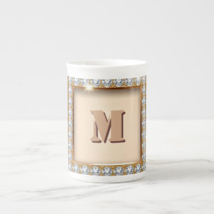 Aangepast Initialen Naam Design ✨ Porselein Kop
