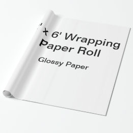 Aangepast inpakpapier (2x6 rol, glanzend papier)
