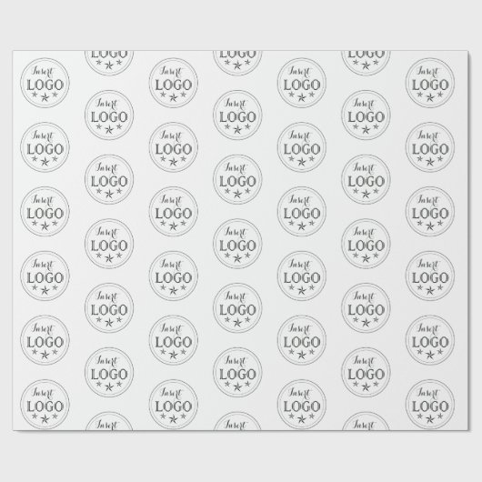 Aangepast inpakpapier met uw logoontwerp (Vlak)