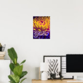 Aangepast inspirerend Bijbelvers Poster (Thuiskantoor)