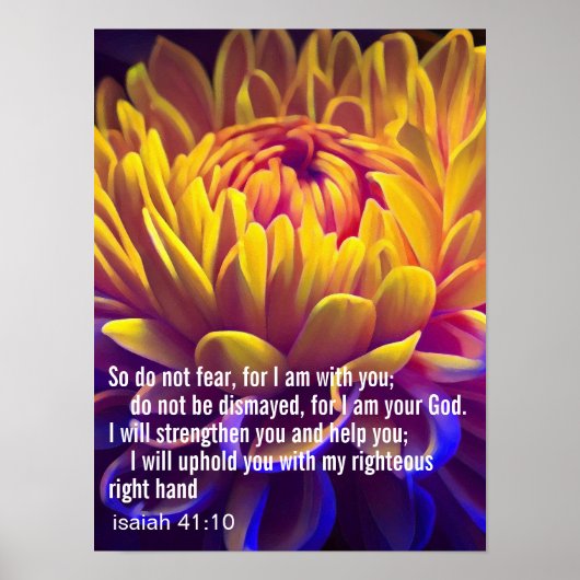Aangepast inspirerend Bijbelvers Poster (Voorkant)