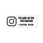 Aangepast Instagram-adres Rubberstempel (Gestempeld)