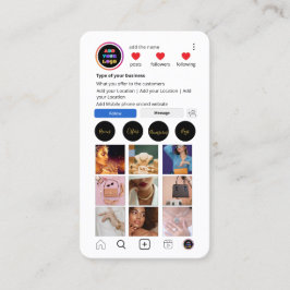 Aangepast Instagram Visitekaartje | social media Q