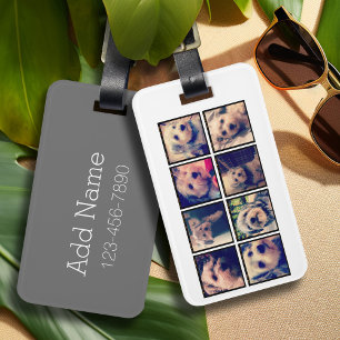 Aangepast installagram 8 Fotocollage Tekst op Teru Bagagelabel