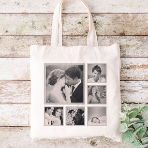 Aangepast installagram fotocollage tote bag