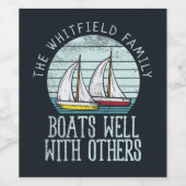 Aangepast intern meegeleverd groepsavontuur wijn etiket (Enkel label)