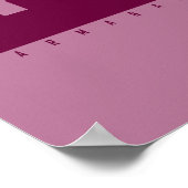 AANGEPAST IT Roze Camo Pop Art Chicken Poster (Hoek)