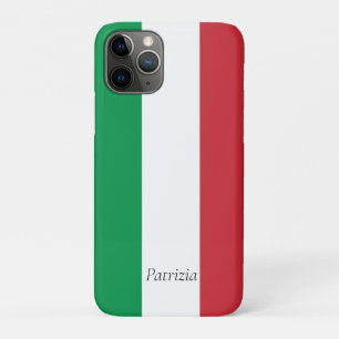 Aangepast Italië Vlag Italiaans Vlag reizen Bagage iPhone 11 Pro Hoesje