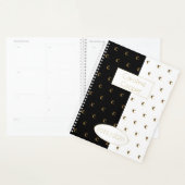 Aangepast jaar 2019 2020 zwart-wit goudmonogram C Planner (Display)