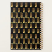 Aangepast jaar 2019 zwart goudmonogram L legant Planner (Achterkant)