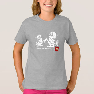 Aangepast jaar   Chinees Jaar van de apen T-Hemden T-shirt