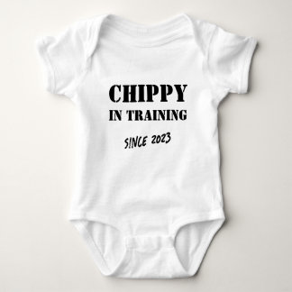 Aangepast jaar "Chippy in Training"-tapijtschelver Romper