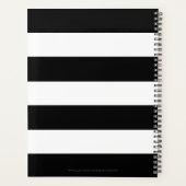 Aangepast jaar dierentuin Sagittarius Black White Planner (Achterkant)