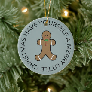 Aangepast Jaar Gingerbread Man Ornament