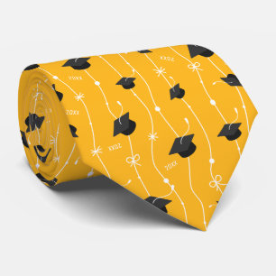 Aangepast jaar Gold Afstudeerder Petten & lint Stropdas