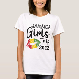 Aangepast jaar Jamaica Girl Trip Matching T-shirt
