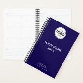 Aangepast jaar, Logo, Tekst, Blauw Dagboek Planner (Display)