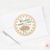 Aangepast jaar 'Ronde pastel Cookie Gift Stickers (Envelop)