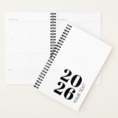 Aangepast Jaar, Tekst, Logo, Web URL, White Diary Planner (Display)