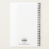 Aangepast Jaar, Tekst, Logo, Web URL, White Diary Planner (Achterkant)