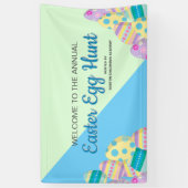 Aangepast jachtsignaal voor paaseieren bij spandoek (Verticaal)