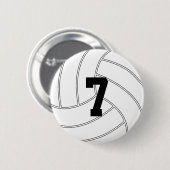 Aangepast Jersey nummer ronvolleyball Button pop (Voorkant /achterkant)