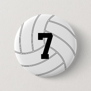 Aangepast Jersey nummer ronvolleyball Button pop