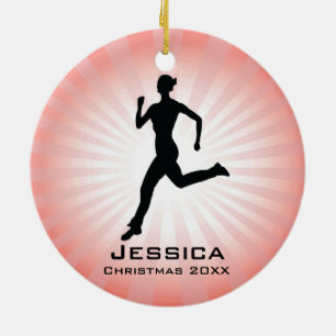Aangepast Jogger Runner-Ornament Keramisch Ornament
