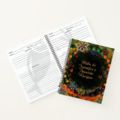 Aangepast Jouw naam toevoegen Floral Favoriete Rec Notitieboek (Binnen)