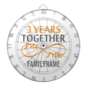 Aangepast Jubileum voor de heer en mevrouw 3de Dartbord