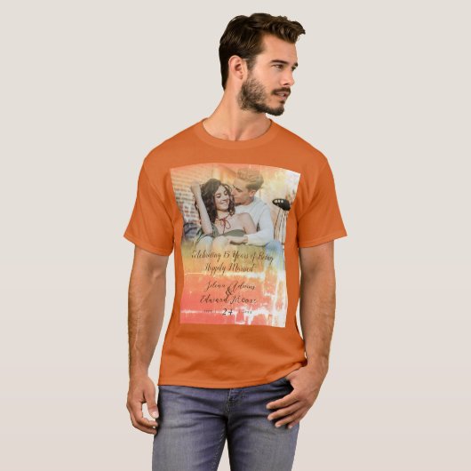 Aangepast Jubileum voor gouddeklaag voor winkelen T-shirt (Voorkant volledig)