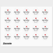 Aangepast 'Just in Case' Huwelijksherstelkit  Ronde Sticker (Vel)