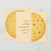 Aangepast Kaasbericht Charmant Romantisch Feestdagenkaart (Voorkant / Achterkant)