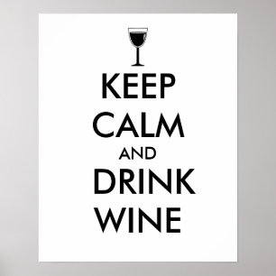 Aangepast kalm houden en Drinken Poster
