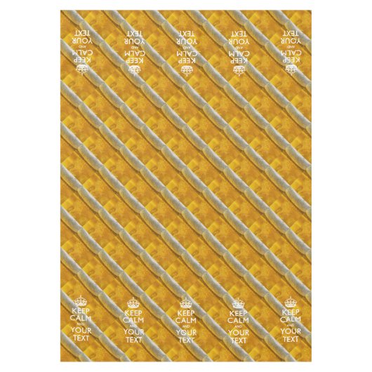 Aangepast kalm houden en Jouw tekst bier decor Tafelkleed (Voorkant)