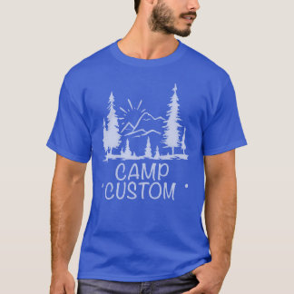 Aangepast Kamp retro T-shirt