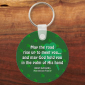 Aangepast KAN DE WEG STERK VERHOGEN Sleutelhanger (Voorkant)