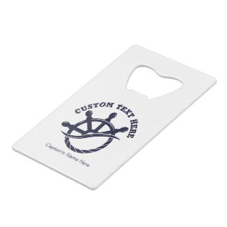 Aangepast kapiteinsschip Nautilus-cadeau Kredietkaart Flessenopener