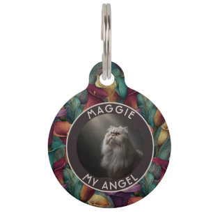Aangepast kattenliefhebber cadeau calla lelies huisdierpenning