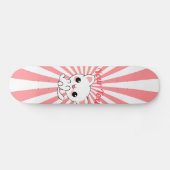 Aangepast Kawaii White Kitten afspelen Skateboard (Horizontaal)